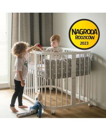 Nieprzemakalne prześcieradło 124x73 do łóżeczka 7w1 Waldin
