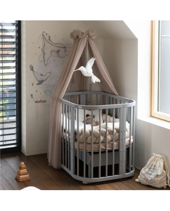 New 5in1 baby bed with cradle GREY