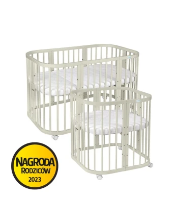 Wielofunkcyjne łóżeczko 7w1 w kolorze oliwkowym Waldin