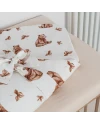Bambusowa kołdra niemowlęca 75x75 + wstęga do rożka Niedźwiadki