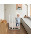 New 5in1 baby bed with cradle WHITE