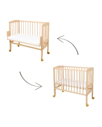 Łóżeczko dostawne Waldin 2w1 – bliskość, komfort, bezpieczeństwo