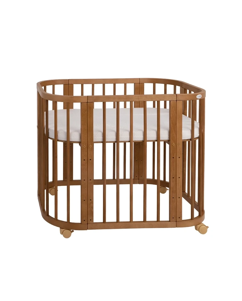 Łóżeczko 5w1 Vintage z materacem i funkcją kołyski | WALDIN