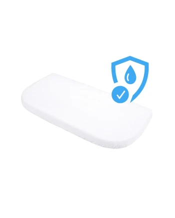 Nieprzemakalne prześcieradło do dostawki 7w1 białe | Waldin