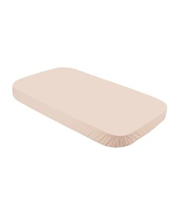 Bawełniane prześcieradło do dużego łóżeczka 7w1 Szampański Waldin